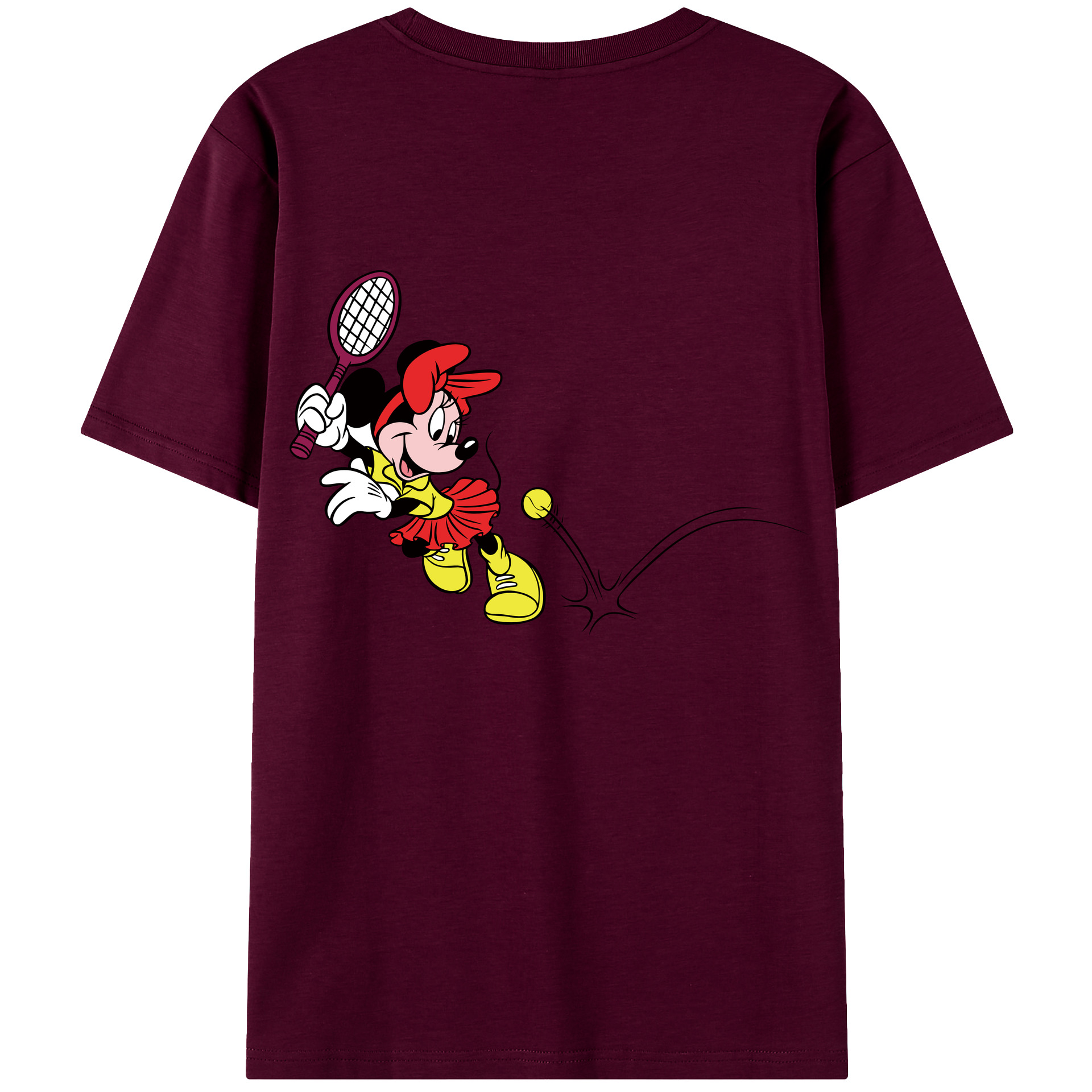 （画像用） ミッキーマウス Mickey Mouse レディース半袖Tシャツ(バックプリント)